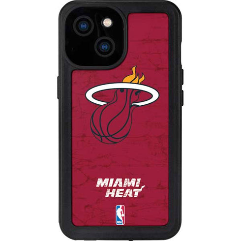 NBA Miami Heat Red Primary Logo iPhone 13 Mini Waterproof Case