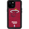 NBA Miami Heat Red Primary Logo iPhone 13 Mini Waterproof Case