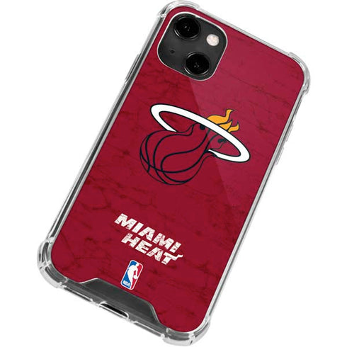 NBA Miami Heat Red Primary Logo iPhone 14 Clear Case