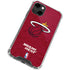 NBA Miami Heat Red Primary Logo iPhone 14 Clear Case