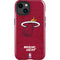 NBA Miami Heat Red Primary Logo iPhone 15 Plus Impact Case