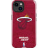 NBA Miami Heat Red Primary Logo iPhone 15 Plus Impact Case