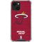 NBA Miami Heat Red Primary Logo iPhone 15 Plus Clear Case