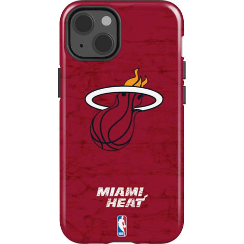 NBA Miami Heat Red Primary Logo iPhone 15 Impact Case