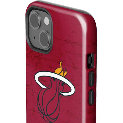 NBA Miami Heat Red Primary Logo iPhone 15 Impact Case