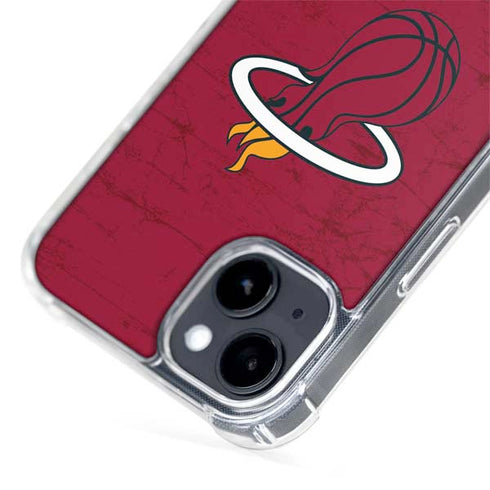 NBA Miami Heat Red Primary Logo iPhone 15 Plus MagSafe Case