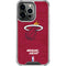 NBA Miami Heat Red Primary Logo iPhone 14 Pro Clear Case