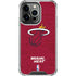 NBA Miami Heat Red Primary Logo iPhone 14 Pro Clear Case