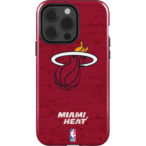 NBA Miami Heat Red Primary Logo iPhone 15 Pro Impact Case