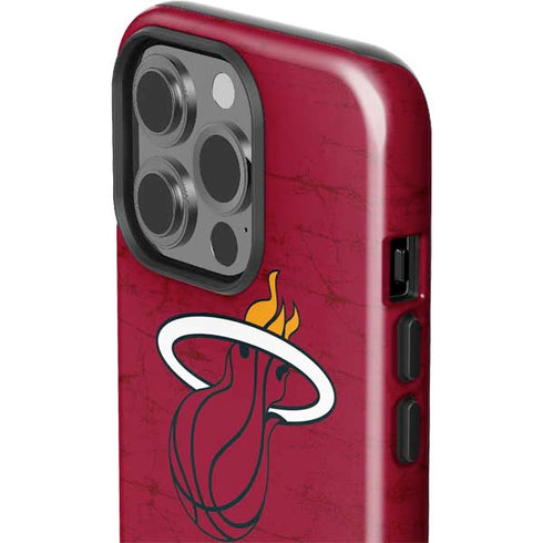 NBA Miami Heat Red Primary Logo iPhone 15 Pro Impact Case