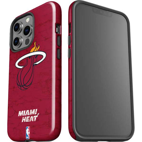 NBA Miami Heat Red Primary Logo iPhone 14 Pro Impact Case
