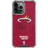NBA Miami Heat Red Primary Logo iPhone 14 Pro Max Clear Case