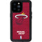 NBA Miami Heat Red Primary Logo iPhone 14 Pro Max Waterproof Case