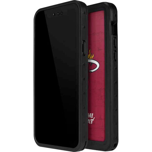 NBA Miami Heat Red Primary Logo iPhone 14 Pro Max Waterproof Case