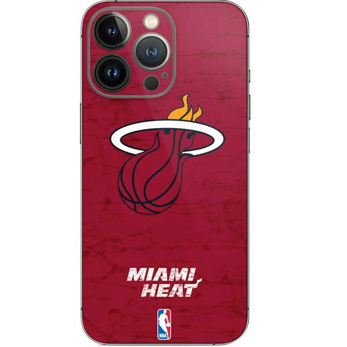 NBA Miami Heat Red Primary Logo iPhone 14 Pro Skin