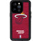 NBA Miami Heat Red Primary Logo iPhone 14 Pro Waterproof Case