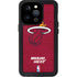 NBA Miami Heat Red Primary Logo iPhone 14 Pro Waterproof Case
