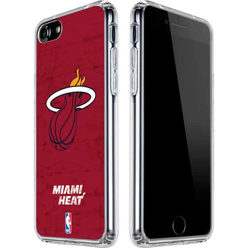 NBA Miami Heat Red Primary Logo iPhone SE (2nd & 3rd Gen) Clear Case