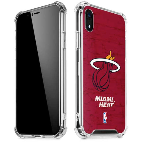 NBA Miami Heat Red Primary Logo iPhone XR Clear Case