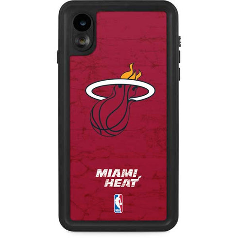 NBA Miami Heat Red Primary Logo iPhone XR Waterproof Case