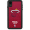 NBA Miami Heat Red Primary Logo iPhone XR Waterproof Case
