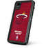 NBA Miami Heat Red Primary Logo iPhone XR Waterproof Case