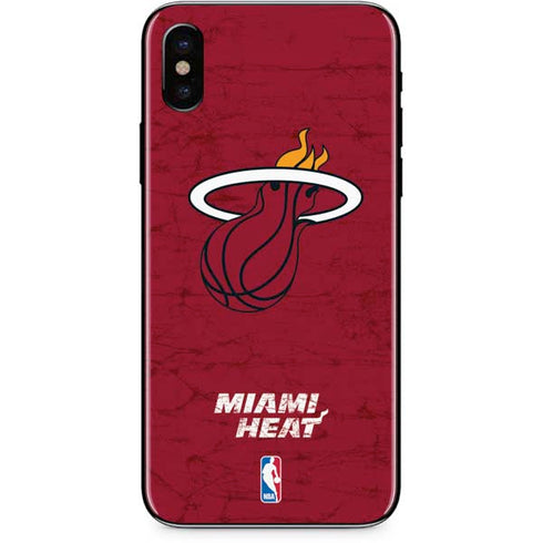 NBA Miami Heat Red Primary Logo iPhone XS Max Skin