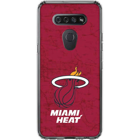 NBA Miami Heat Red Primary Logo LG K51/Q51 Clear Case