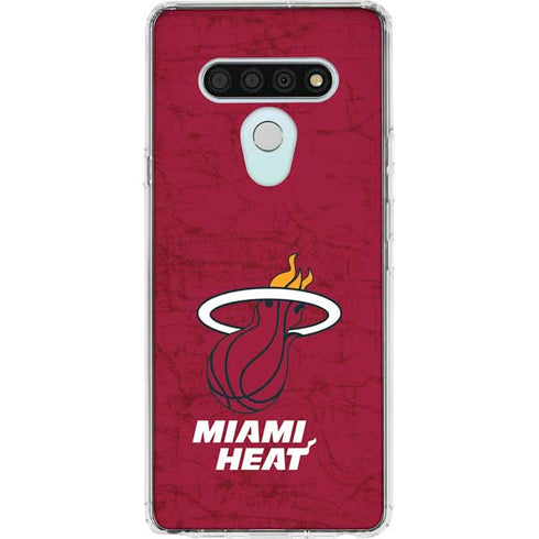 NBA Miami Heat Red Primary Logo LG Stylo 6 Clear Case