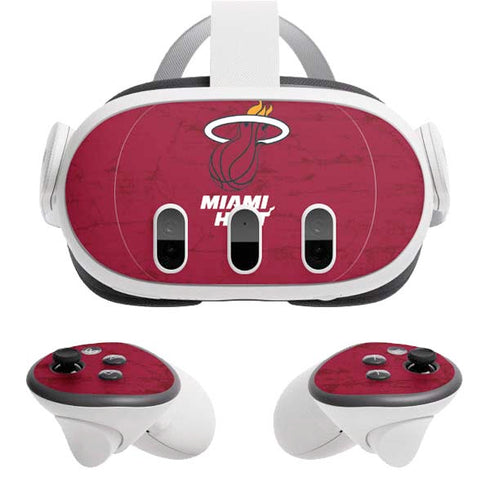 NBA Miami Heat Red Primary Logo Meta Quest 3 Skin