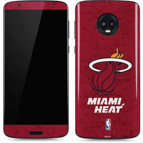 NBA Miami Heat Red Primary Logo Moto G6 Skin