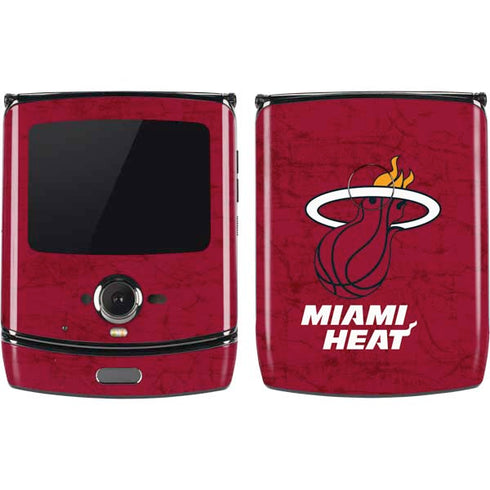NBA Miami Heat Red Primary Logo Motorola RAZR Skin