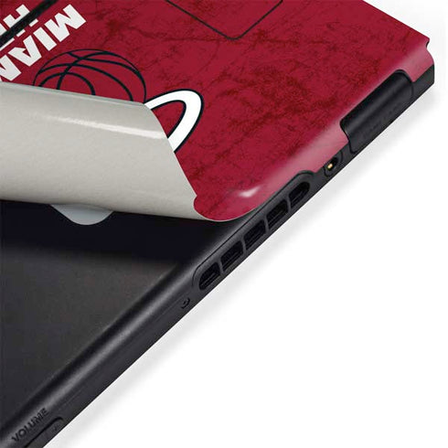 NBA Miami Heat Red Primary Logo Nintendo Switch Bundle Skin