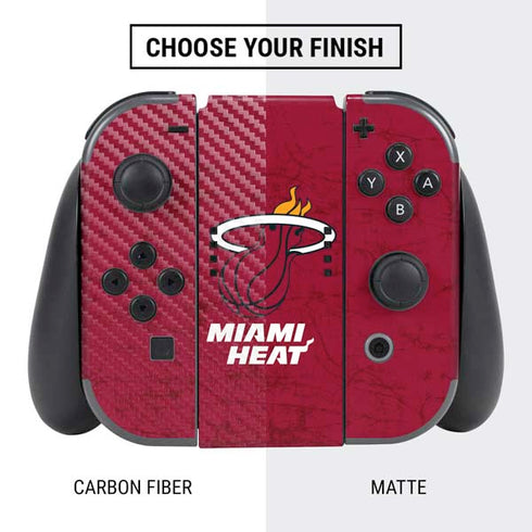 NBA Miami Heat Red Primary Logo Nintendo Switch Bundle Skin