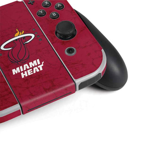 NBA Miami Heat Red Primary Logo Nintendo Switch OLED (2021) Skin