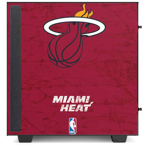 NBA Miami Heat Red Primary Logo NZXT H510 Compact ATX Mid-Tower Case Skin