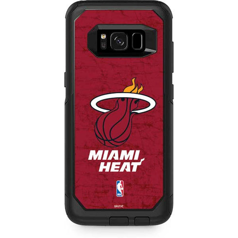 NBA Miami Heat Red Primary Logo Otterbox Commuter Galaxy Skin