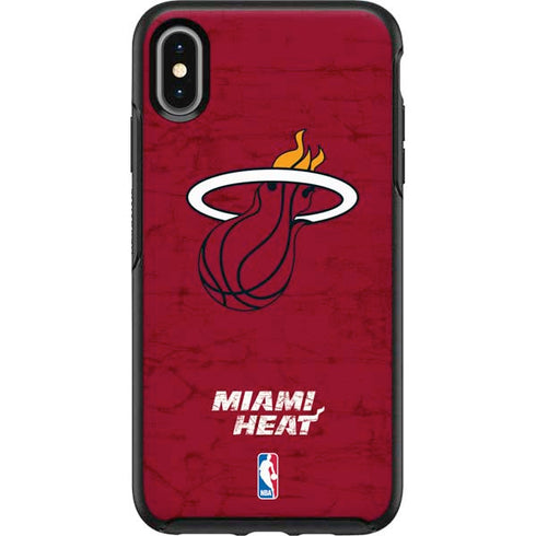 NBA Miami Heat Red Primary Logo Otterbox Symmetry iPhone Skin