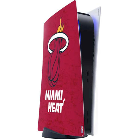 NBA Miami Heat Red Primary Logo PS5 Digital Edition Console Skin