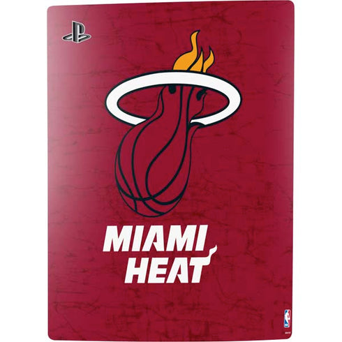 NBA Miami Heat Red Primary Logo PS5 Digital Edition Console Skin