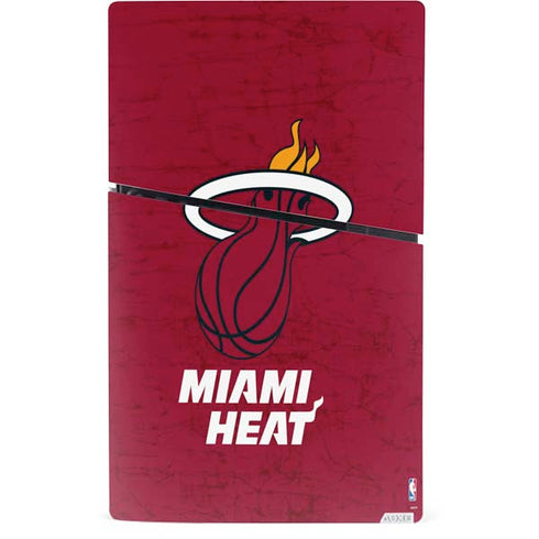 NBA Miami Heat Red Primary Logo PS5 Slim Digital Edition Bundle Skin