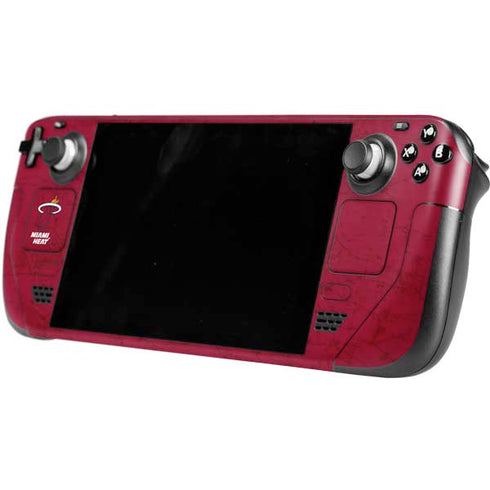 NBA Miami Heat Red Primary Logo Steam Deck Handheld Gaming Computer Skin