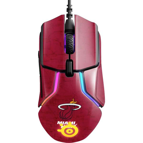 NBA Miami Heat Red Primary Logo SteelSeries Rival 600 Gaming Mouse Skin