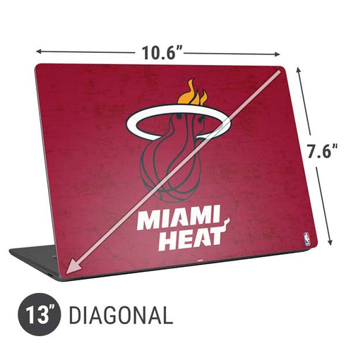 NBA Miami Heat Red Primary Logo Universal Laptop 13in (10.6 x 7.6in) Skin