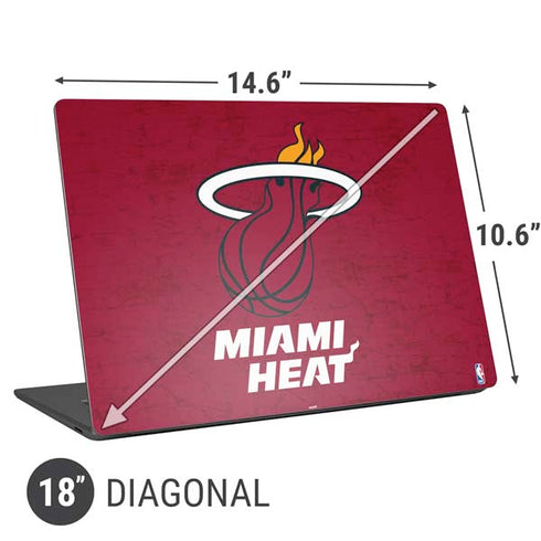 NBA Miami Heat Red Primary Logo Universal Laptop 18in (14.6 x 10.6in) Skin
