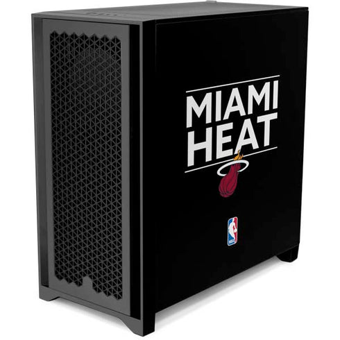 NBA Miami Heat Standard - Black Corsair 4000D Tempered Glass Mid-Tower ATX Case Skin
