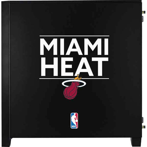 NBA Miami Heat Standard - Black Corsair 4000D Tempered Glass Mid-Tower ATX Case Skin
