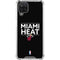 NBA Miami Heat Standard - Black Galaxy A12 Clear Case
