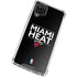 NBA Miami Heat Standard - Black Galaxy A12 Clear Case