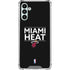 NBA Miami Heat Standard - Black Galaxy A13 5G Clear Case